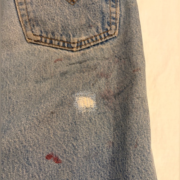 Vintage Levi's Light Blue Straight Leg Jeans tag size 30 x 34 - Picture 8 of 8